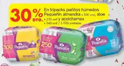 Metro Pequeñín en tripacks pañitos húmedos almendra oferta