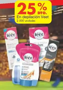 Metro Veet en depilación oferta