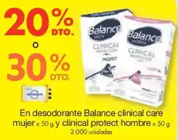 Metro Balance en desodorante clinical care mujer oferta