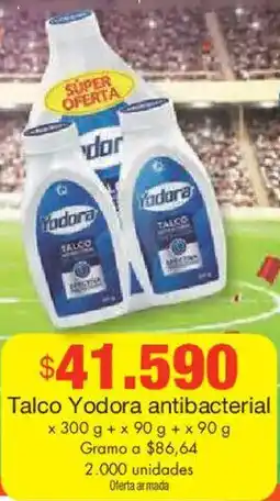 Metro Yodora talco antibacterial oferta