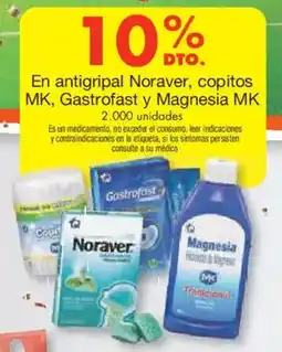 Metro En antigripal noraver, copitos mk, gastrofast y magnesia mk oferta