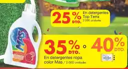 Metro Mas en detergentes ropa color oferta