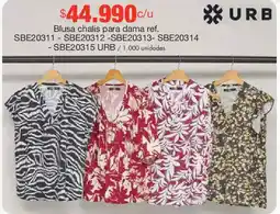 Metro Blusa chalis para dama oferta