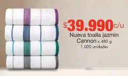 Metro Cannon nueva toalla jazmin oferta