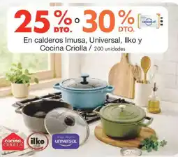Metro En calderos imusa, universal, llko y cocina criolla oferta