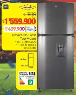 Metro Haceb nevera no frost top oferta