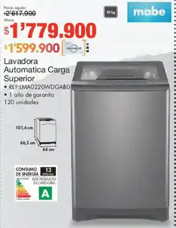 Metro Mabe lavadora automatica carga superior oferta