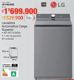 Metro Lg lavadora automatica carga superior oferta