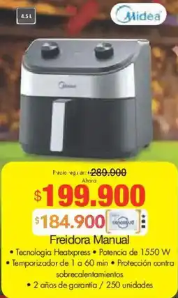 Metro Midea freidora manual oferta