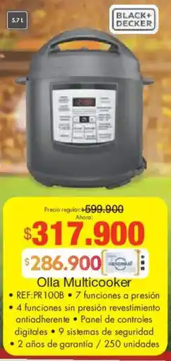 Metro Black+ decker olla multicooker oferta