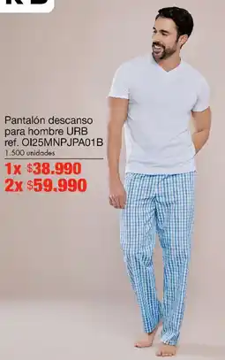 Metro Urb pantalón descanso para hombre oferta
