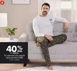 Metro Urb en pijamas dos piezas para hombre oferta
