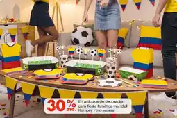 Metro En artículos de decoración para fiesta temática mundial kampey oferta