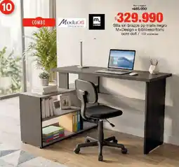 Metro Silla sin brazos pp malla negro m+design + biblioescritorio ocre dofi oferta