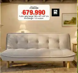 Metro M+design futón ede beige oferta