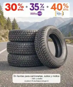 Metro En llantas para camionetas, autos y motos oferta