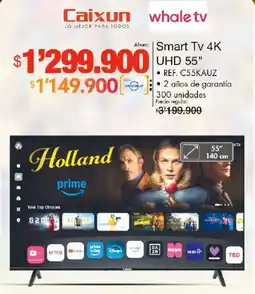 Metro Caixun smart tv 4k uhd 55" oferta