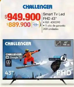 Metro Challenger smart tv led fhd 43" oferta