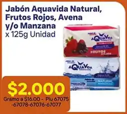 La Gran Colombia Jabón aquavida natural, frutos rojos, avena y/o manzana oferta