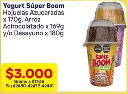 La Gran Colombia Súper boom yogurt hojuelas azucaradas oferta