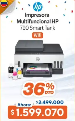Alkosto HP Impresora Multifuncional 790 Smart Tank oferta