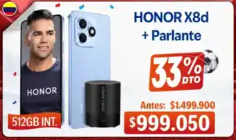 Honor x8d + parlante