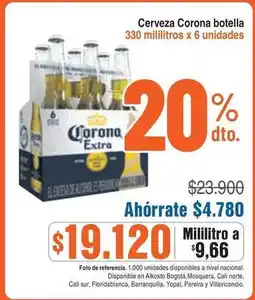 Alkosto Corona - cerveza botellla oferta