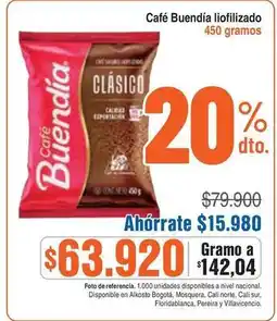 Alkosto Nacional - café liofilizado oferta