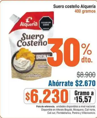 Alkosto Costeño - suero costeño oferta
