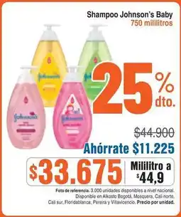 Alkosto Johnson's - shampoo baby oferta