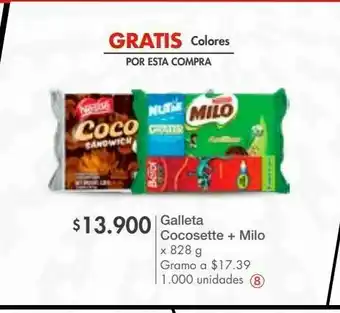 Alpina Galleta cocosette + milo oferta