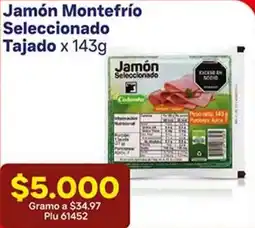 La Gran Colombia Jamón montefrío seleccionado tajado oferta