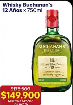 La Gran Colombia Buchanan's whisky oferta