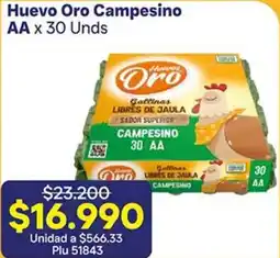 La Gran Colombia Huevo oro campesino AA oferta