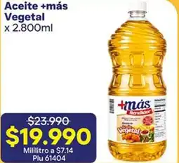La Gran Colombia Aceite +más vegetal oferta