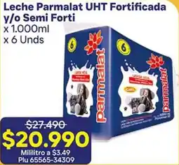 La Gran Colombia Parmalat leche uht fortificada y/o semi forti oferta