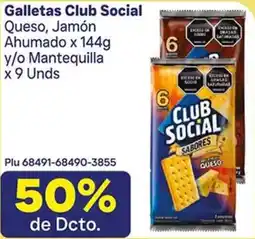 La Gran Colombia Club social galletas queso, jamón ahumado oferta