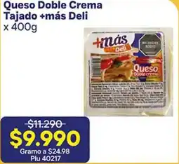 La Gran Colombia +más deli queso doble crema tajado oferta
