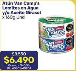 La Gran Colombia Van camp's atún lomitos en agua y/o aceite girasol oferta