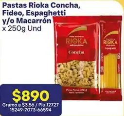 La Gran Colombia Pastas rioka concha, fideo, espaghetti y/o macarrón oferta