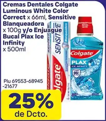 La Gran Colombia Colgate cremas dentales luminous white color correct oferta