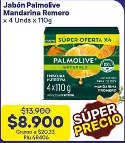 La Gran Colombia Palmolive jabón mandarina romero oferta