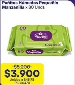 La Gran Colombia Pequeñín pañitos húmedos manzanilla oferta