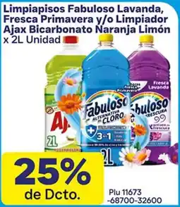 La Gran Colombia Limpiapisos fabuloso lavanda, fresca primavera y/o limpiador ajax bicarbonato naranja limón oferta