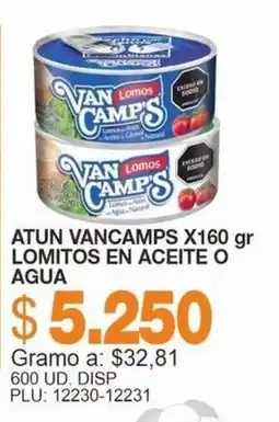 Mercar Vancamps atun lomitos en aceite o agua oferta