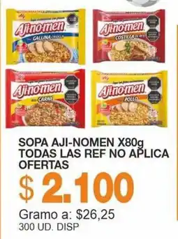 Mercar Aji-nomen sopa oferta