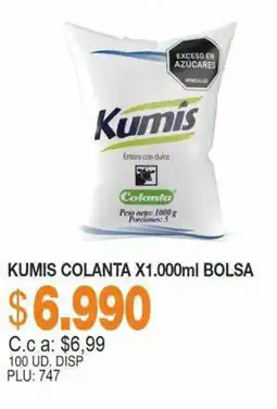 Mercar Kumis colanta bolsa oferta