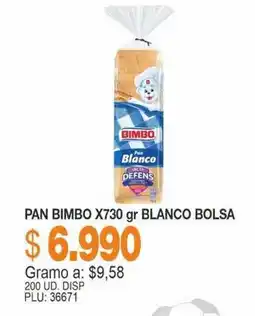 Mercar Bimbo pan blanco bolsa oferta