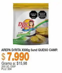 Mercar Arepa d/rita queso camp. oferta