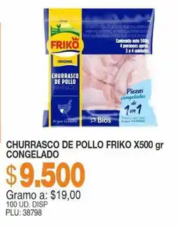 Mercar Friko churrasco de pollo congelado oferta